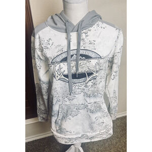 SHE Outdoor Hoodie Sweatshirt Women's M Tundra Camo Her Adventure white‎ gray